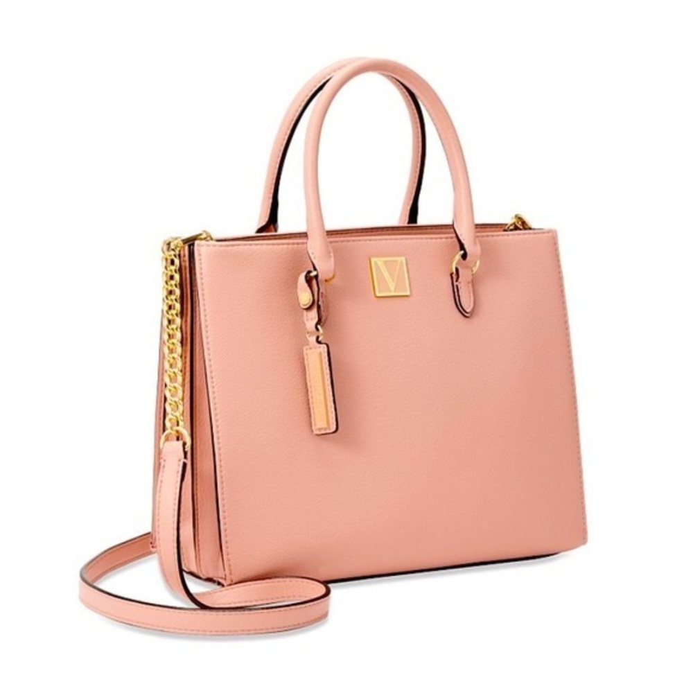 Victoria’ Secret Structured Satchel with top handles - Picture 2 of 4